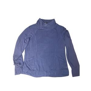 Yogalicious cowl-neck thumb holes soft top size Large